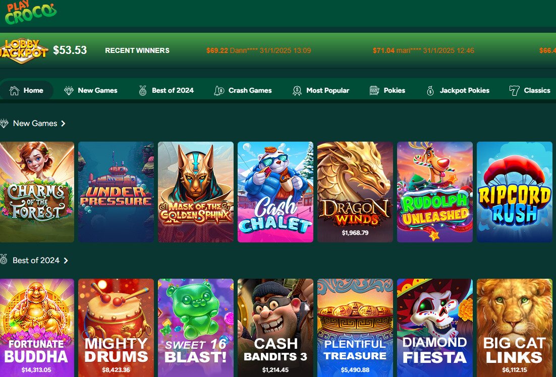 Playcroco Casino Games