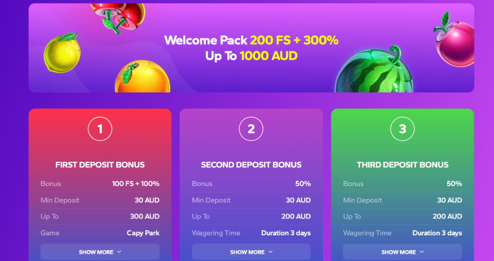Wild Tornado Casino Welcome Package