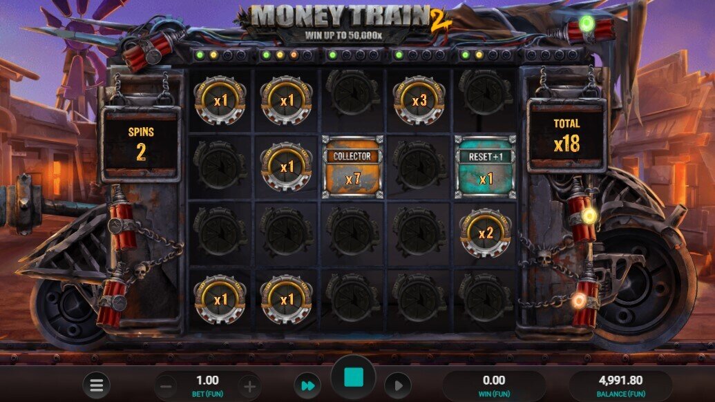 Screenshot of the Money Train 2 and Money Cart Game