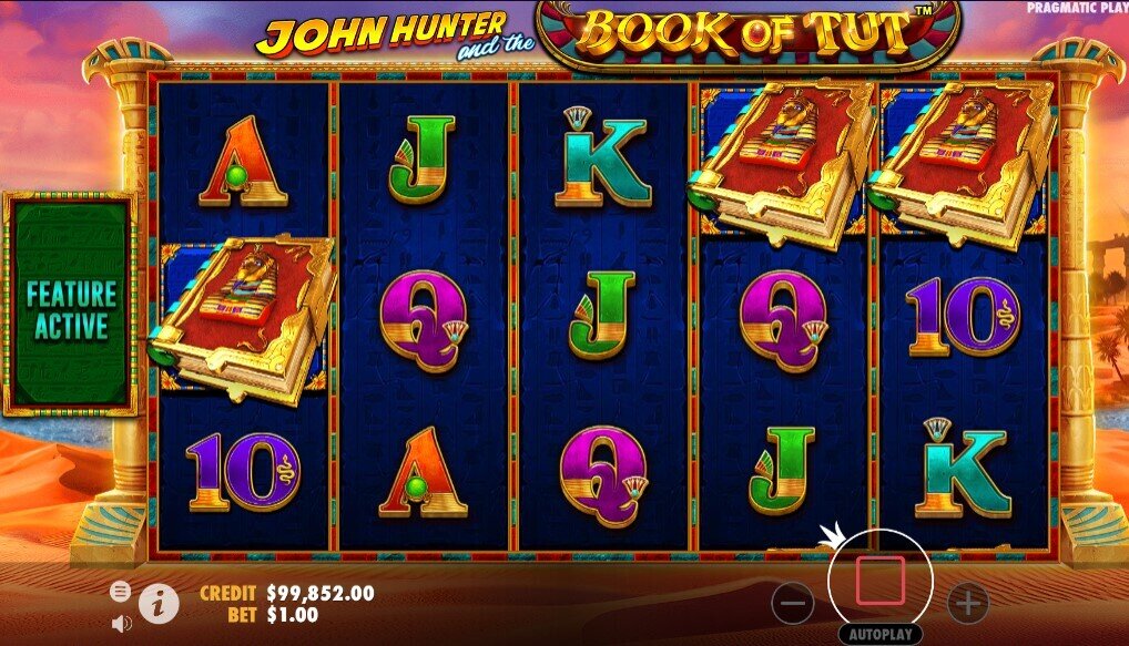 John Hunter and the Book of Tut Free Spins Trigger