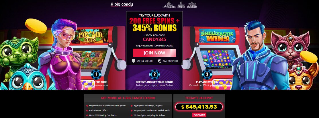 A Big Candy Welcome Bonus