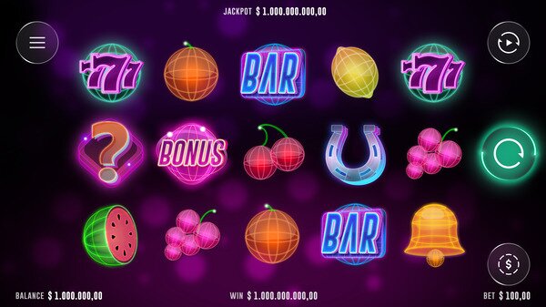 777 Deluxe Pokie main game