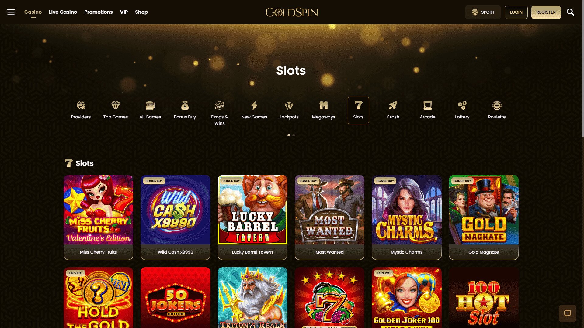 GoldSpin Casino Pokies