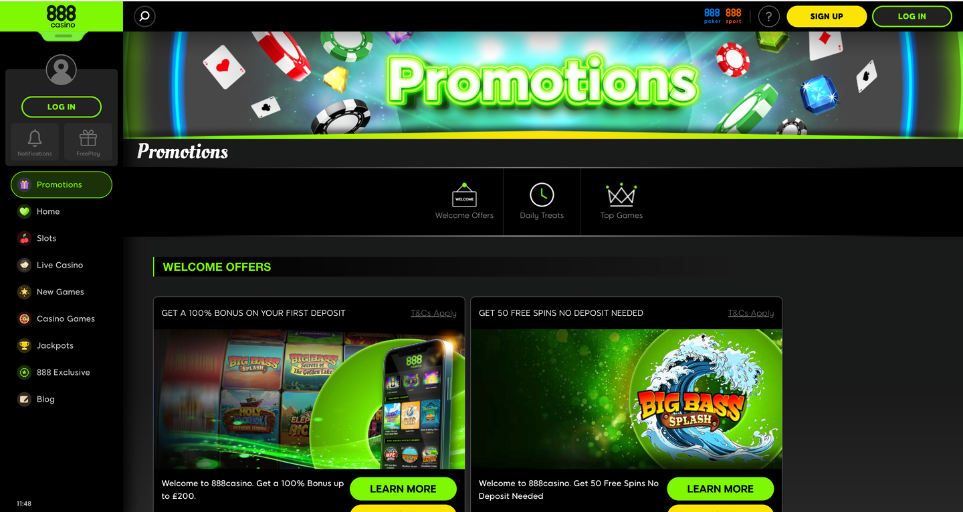 888 Casino Promotions