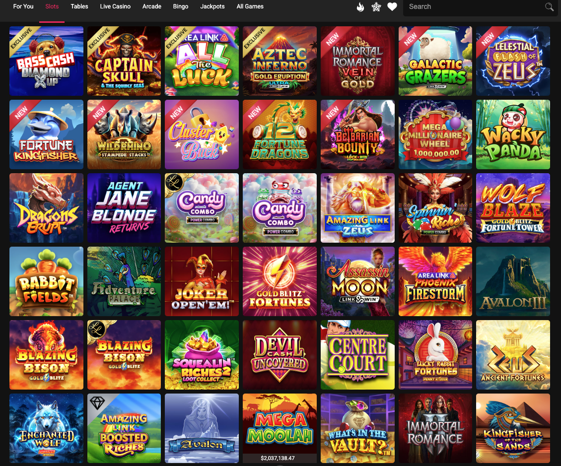 Spin Casino Game Card