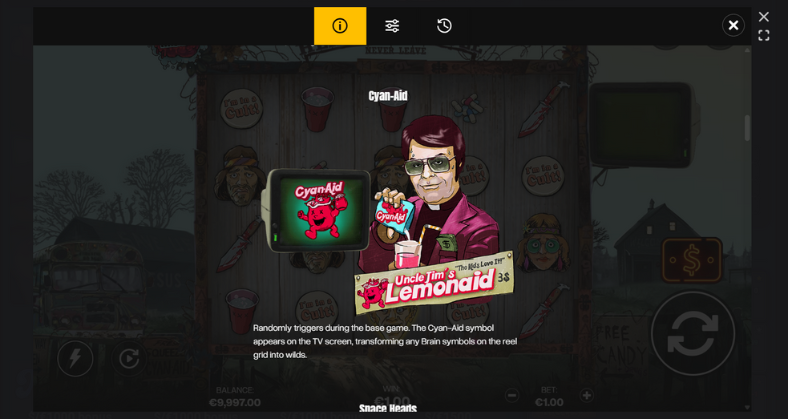 Brainwashed online pokie by Shady Lady bonus features