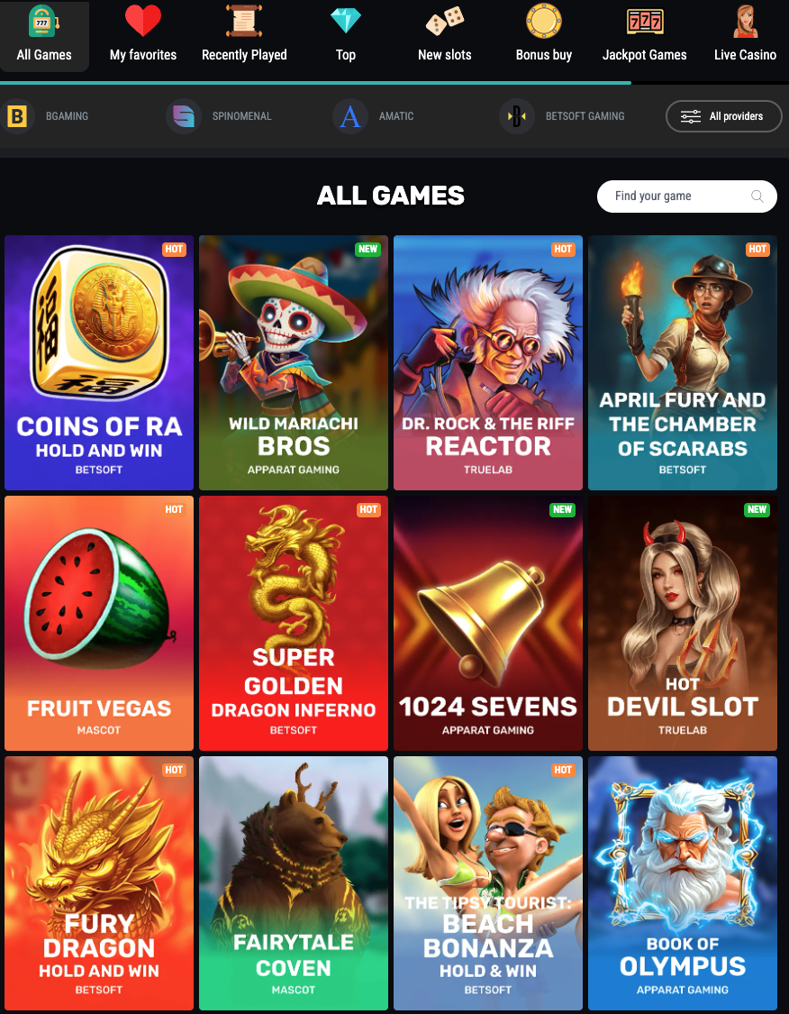 BetAmo Games
