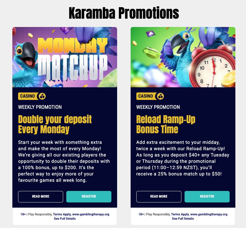 Karamba Promos