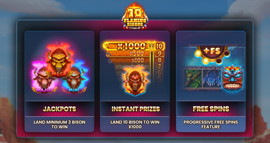 10 Flaming Bisons Bonus Features