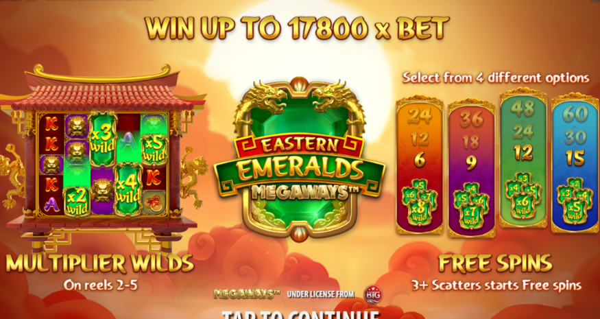 Eastern Emeralds Megaways Bonus Features