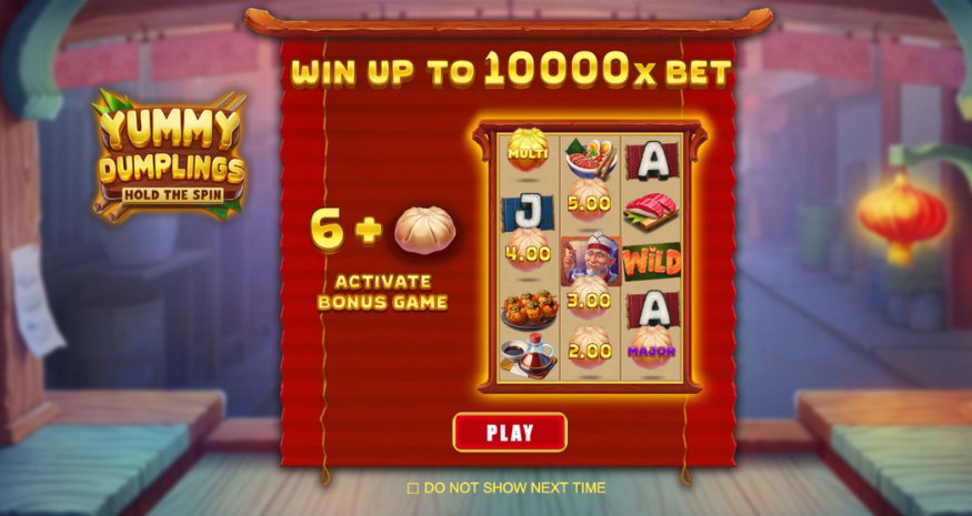 Yummy Dumplings Hold the Spin Bonus Feature