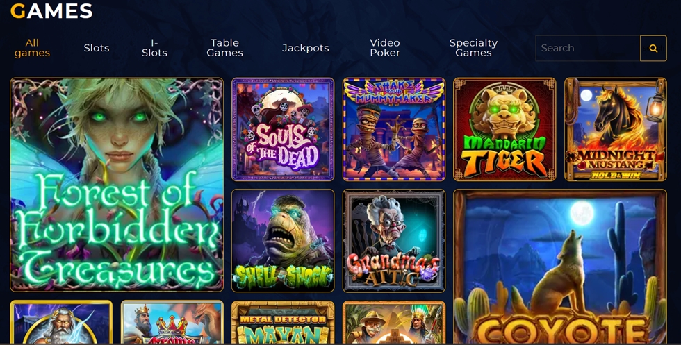 Golden Lion Casino Pokies and Games