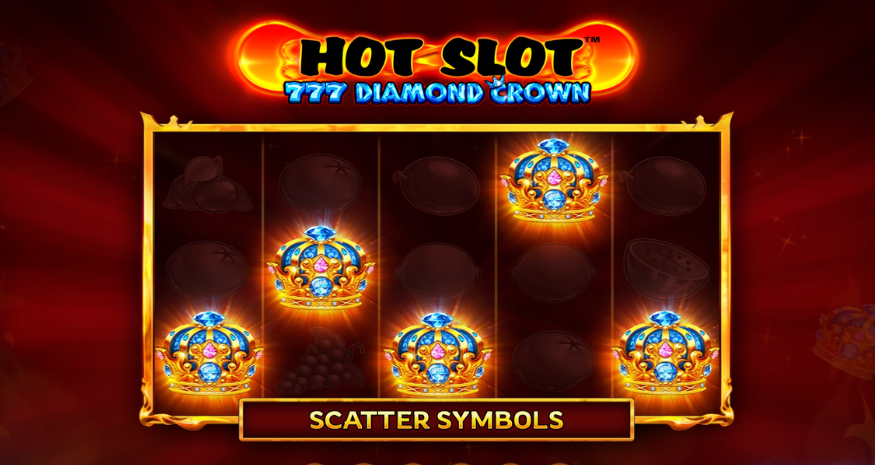 Hot Slot 777 Diamond Crown Scatter Symbols