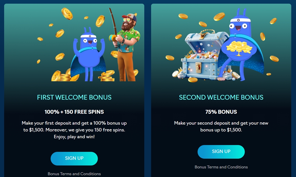Oshi Casino welcome bonus