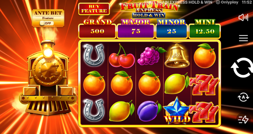 Fruit Train Express Hold & Win Gameplay